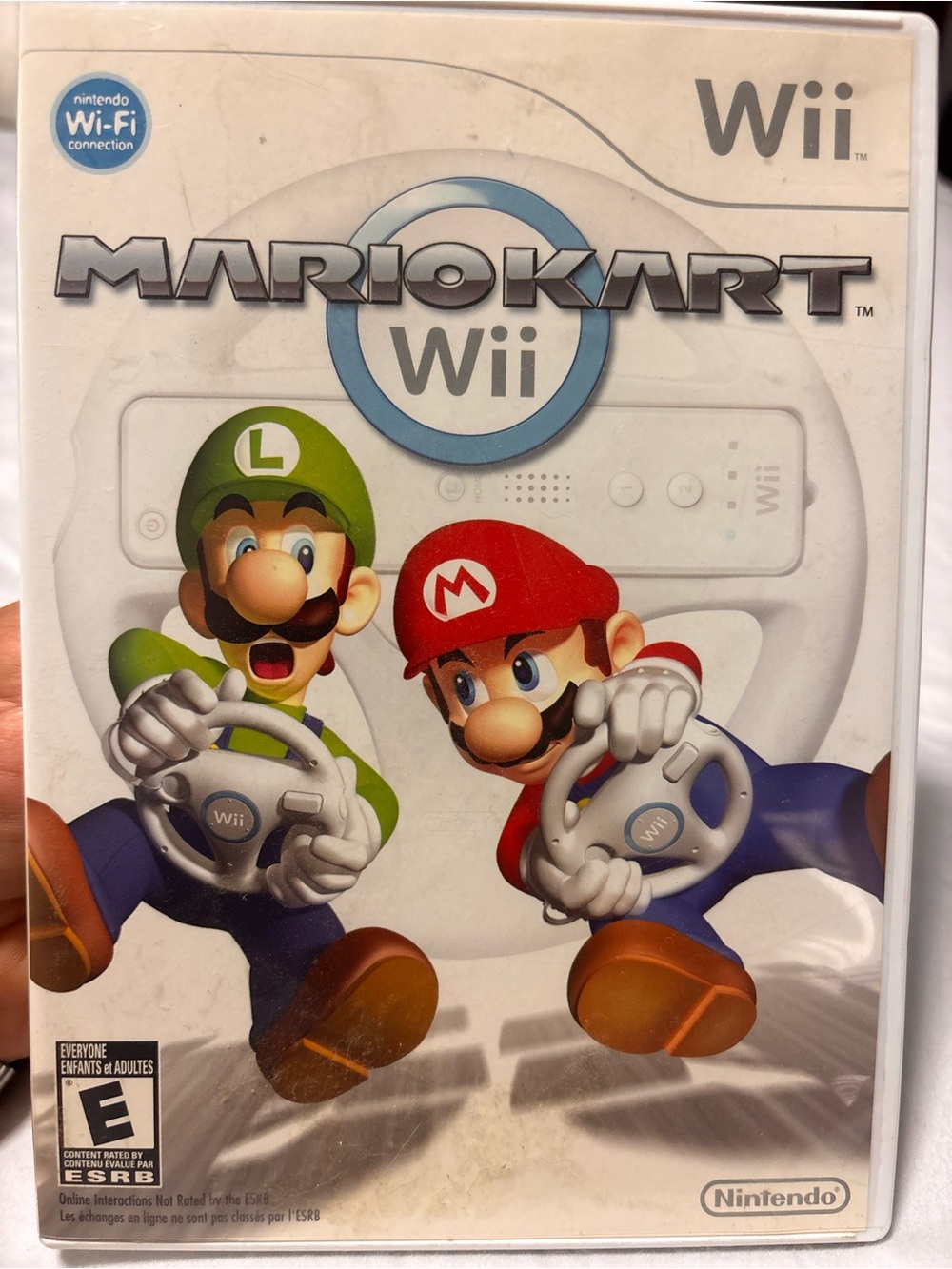 Nintendo Mario Kart Wii - White, Red & Green Cover